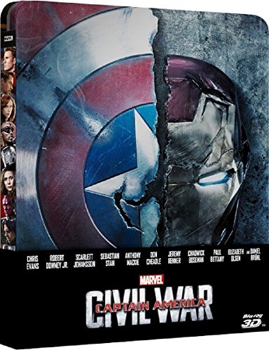 Captain America: Civil War 3D (Includes 2D Version) - Limited Edition Steelbook Blu-ray
