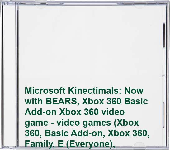 Microsoft Kinectimals: Now with BEARS, Xbox 360 Basic+Add-on Xbox 360 video game - video games (Xbox 360, Basic+Add-on, Xbox 360, Family, E (Everyone), Frontier Developments Ltd., Offline)