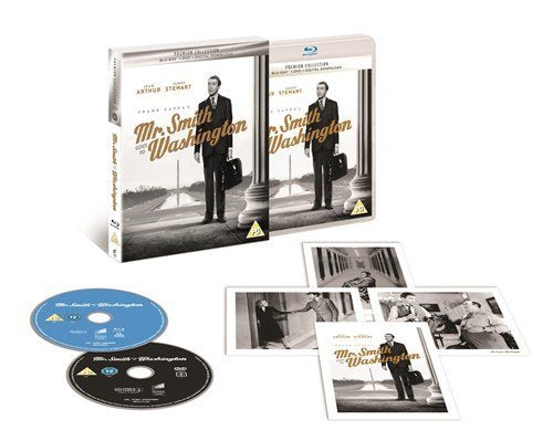 Mr Smith Goes To Washington Slipcased Edition Blu Ray / DVD / Art Cards / Digital Download / Region Free Blu Ray