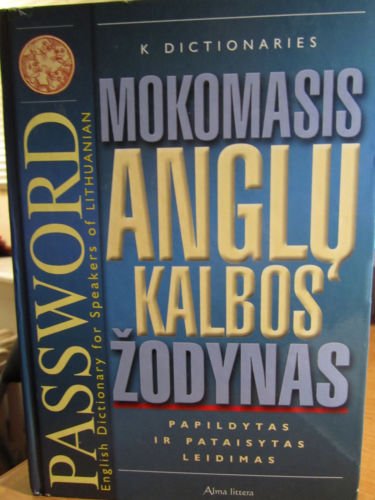 Mokomasis Anglu Kalbos Zodynas- English Dictionary for Speakers of Lithuanian
