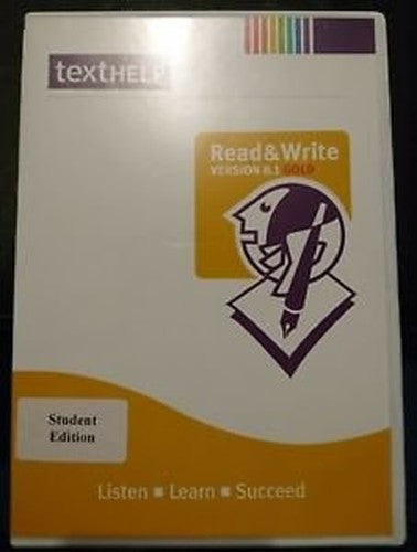TEXTHELP READ & WRITE VERSION 8 GOLD STUDENT EDITION
