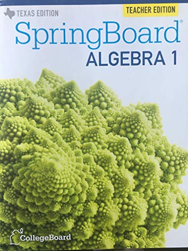 SpringBoard Algebra 1 Teacher Edition