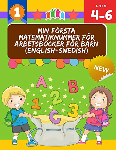 Min foersta matematiknummer foer arbetsboecker foer barn (English-Swedish)