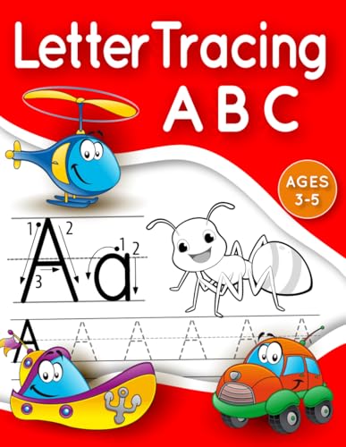 Letter Tracing Book for kids ages 3-5: Trace letters alphabet handwriting practice workbook for kids kindergarten / Big tracing letter and coloring ... book for preschoolers learn to write for kids