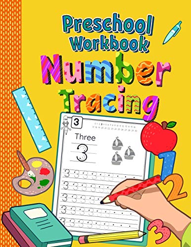 Preschool Workbook Number Tracing