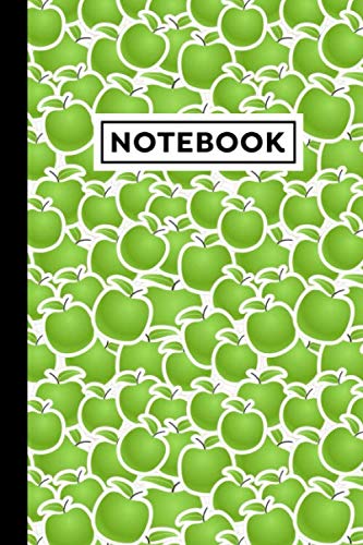 Notebook: Green Apples Journal | Green Apples Themed Gift For Fruit Lovers And Green Apples Lovers | Green Apples Notebook | 6" x 9" | 120 Blank Lined Pages With Green Apples Themed Borders