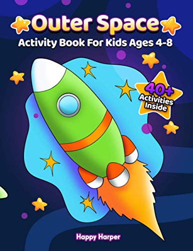 Outer Space Activity Book For Kids Ages 4-8