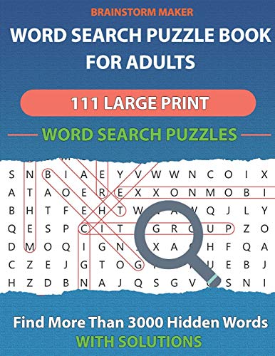 Word Search Puzzle Book for Adults