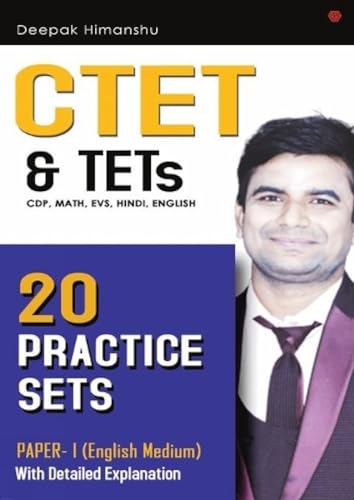 CTET & TETS 20 Practice set paper 1 English medium