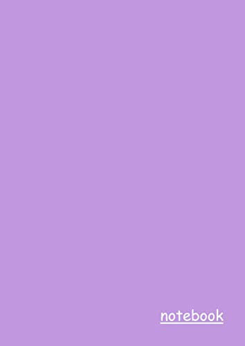 Notebook: 110 Pages | Blank Unlined/Unruled/Plain Page Composition Notebook | A4 Paper | For School, Office, Home Use | Lilac Cover