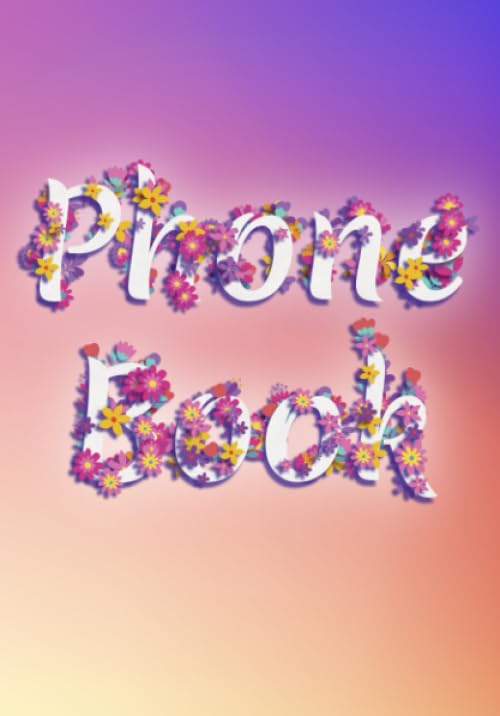 PhoneBook: Telephone Number Only Book No Addresses : A5 Telephone Books With Alphabet Index : Name And Number Phone Book Good For Elderly : Blank ... Number Home, Office, Mobile Phone : (14)