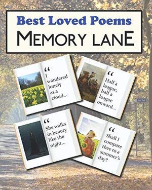 Best Loved Poems Memory Lane: large print book for dementia patients