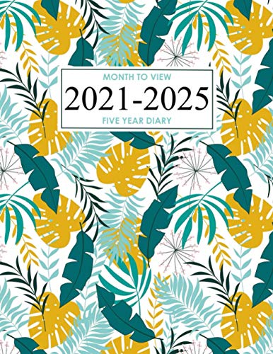 Five Year Diary 2021-2025: Month to View 5 Year Diary, 60 Months Schedule organizer, Monthly Calendar Planner, Agenda, Appointment Book