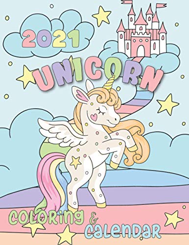 Unicorn Coloring Calendar 2021