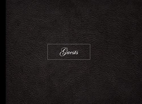 Guest Book: Plain Black Cover: A beautiful, simple guest book for wedding, birthday party, retirement or baby shower for a boy or girl. 100 blank pages.