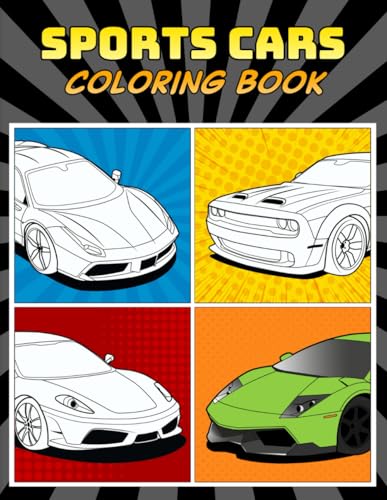 Sports Cars Coloring Book