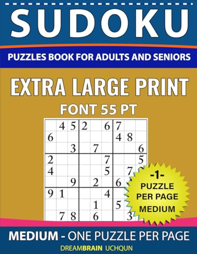 Sudoku puzzles book for Adults and Seniors Medium