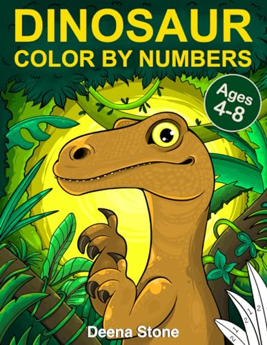Dinosaur Color By Numbers