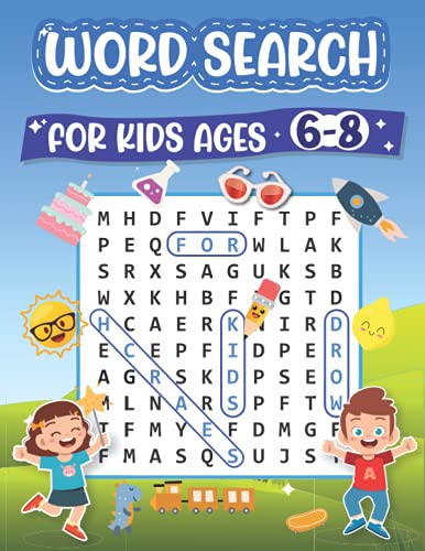 Word Search for Kids Ages 6-8 : 100 Fun Word Search Puzzles for Kids 6 ...