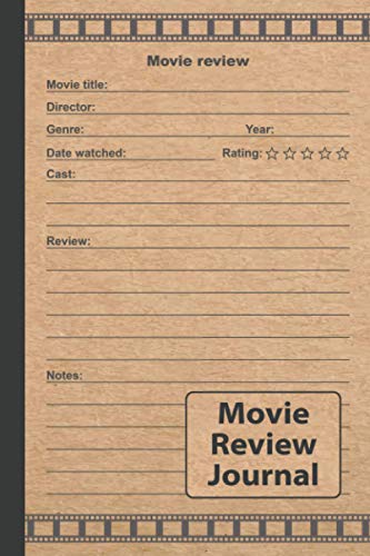 Movie Review Journal : A Film Review Log Book with Index and Pre-Numbered Pages