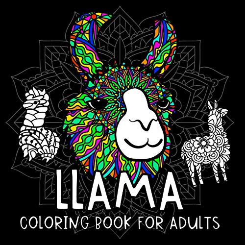 Llama Coloring Book for Adults: Stress Relief & Relaxation for Woman - Cute and Funny Manala Designs