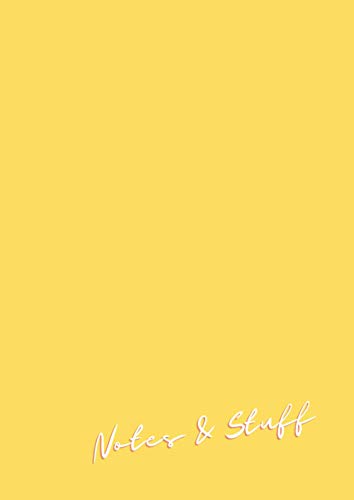 Notes & Stuff: Yellow A4 Lined Notepad