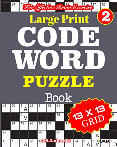 Large Print CODEWORD PUZZLE Book; Vol. 2