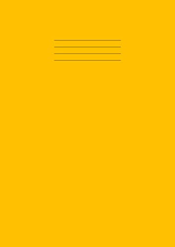 Dyslexia Tinted Exercise Book 7mm Square A4 : Visual Stress Relief Maths Notebook for School - CREAM Paper, 80 GSM Paper, 100 Pages 7 Mm Squares Ruled - Yellow Cover
