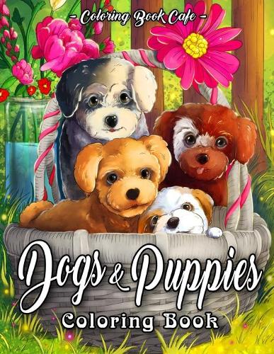 Dogs and Puppies Coloring Book