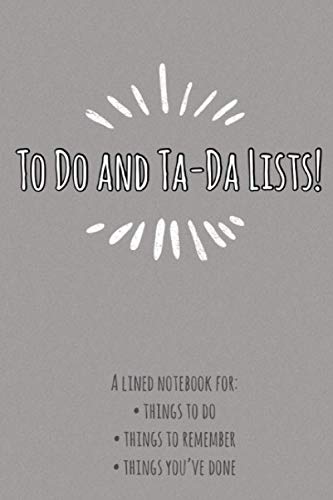 To Do and Ta-Da Lists!