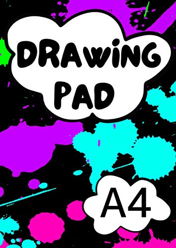 A4 Drawing Pad : 50 Plain White Paper Sheets Sketch Book for Children A4 Scrapbook for Kids Sketchbook A4 Paper 100 Pages (50 Sheets)