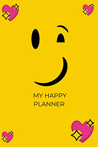 MY HAPPY PLANNER – 6x9in. Daily journal for kids aged 6-15, 100 pages with beautiful illustrations and inspirational messages printed B/W on cream ... goal setting & organisational skills.