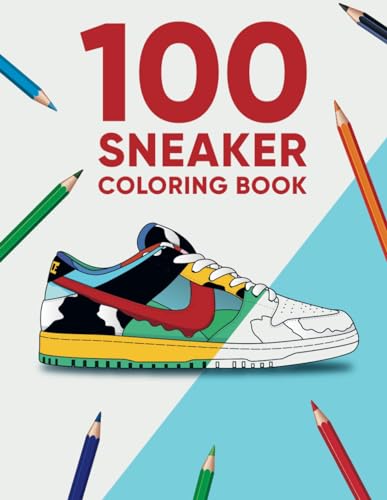 100 Sneaker Coloring Book