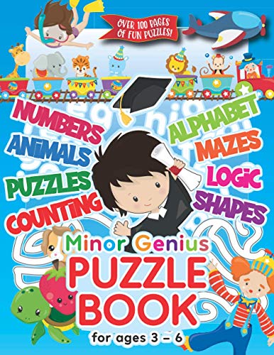 Minor Genius Puzzle Book For Ages 3-6