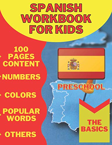 Spanish Workbook For Kids: Basic Expressions for Coloring and Self-study