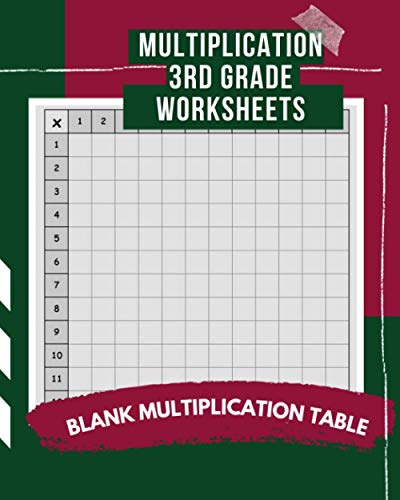 Multiplication 3rd grade worksheets: Blank multiplication table