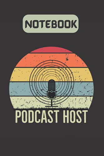 Podcast Host Retro Vintage Notebook Podcaster Gift: Podcasters Journal Present