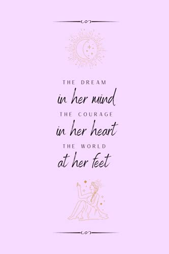 "The Dream in her Mind" Manifestation Notebook - PURPLE: 100 Day Goal-Planner Journal/Notebook