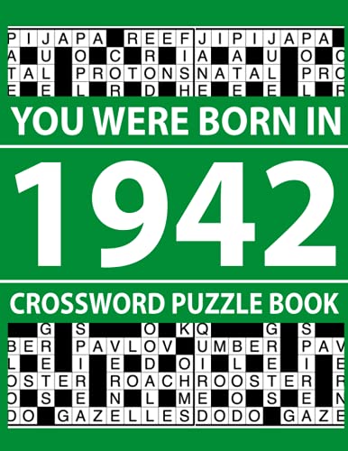 Crossword Puzzle Book-You Were Born In 1942
