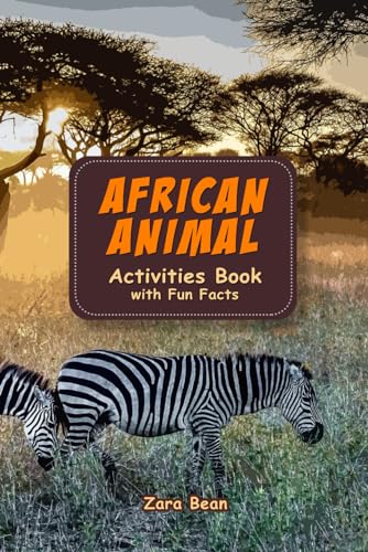 African Animal Activities Book with Fun Facts