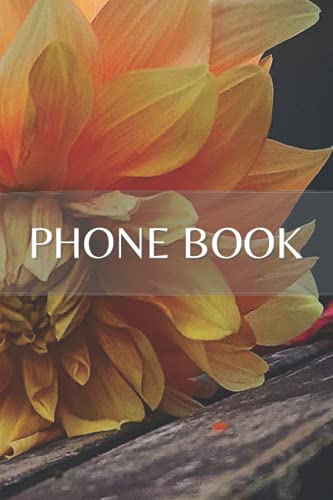 Phone Book: PHB-071-EN-69 - Telephone Book with Alphabet index (names and numbers : Phone/Mobile)