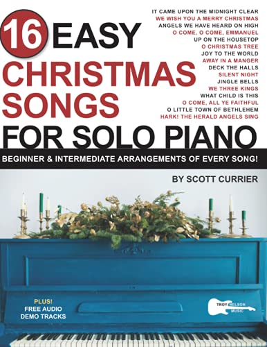 16 Easy Christmas Songs for Solo Piano