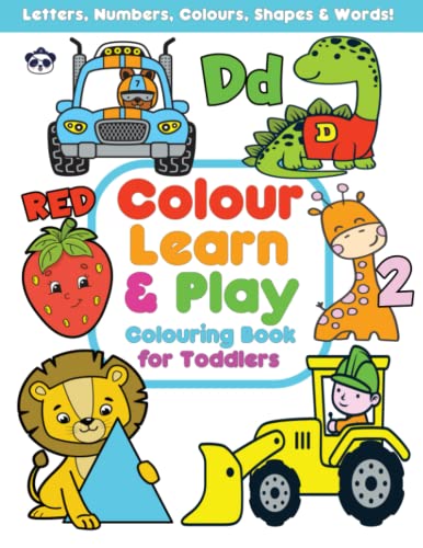 Colouring Book for Toddlers : 100 Pages of Fun Learning - Letters ...