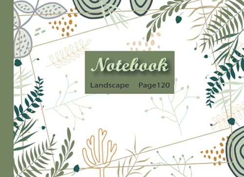 Notebook Landscape: Ruled /Lined Journal for work, taking notes.