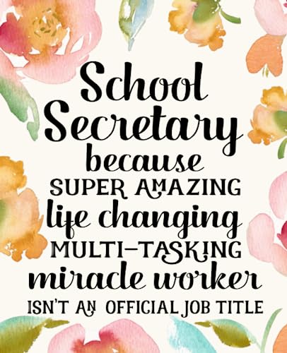 School Secretary Gifts: Funny Thank You Appreciation Present for Women