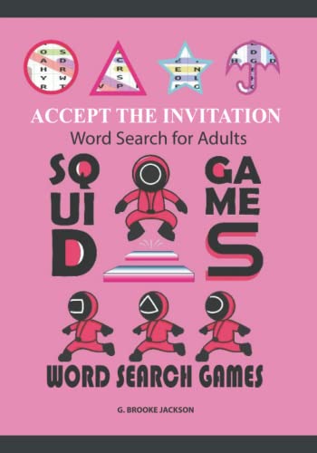 Squid Games Word Search Games: Word Searches for adults, seniors, teens and kids. 100 Puzzles Word Finds Puzzle Book. Fun Puzzle Activity book