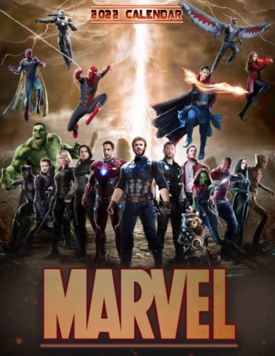 Marvẹl 2022 Calendar: OFFICIAL TV series & movie films calendar 2022-2023nnb. Calendar planner 2022-2023. GIFTS, Decor for Classroom, Home, Office - 18 monthly. Kalendar Calendario Calendrier