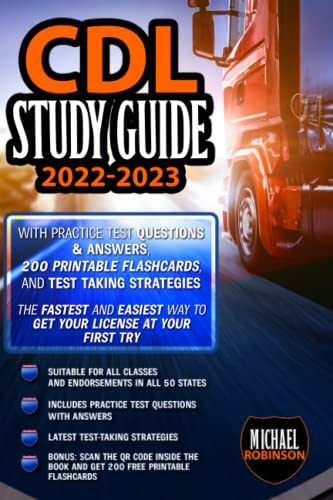 CDL Study Guide 2022-2023 : With Practice Test Questions and Answers ...
