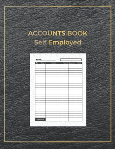 Accounts book: Simple Cash Book Accounts Bookkeeping - Journal for Small Business