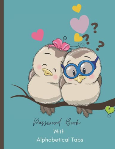 Password Book: Internet Password Logbook , Large Print Username and Password Log Book with A-Z Tabs , For Seniors and the Vision Impaired , Alphabetical ..., 8.5 x 11inches